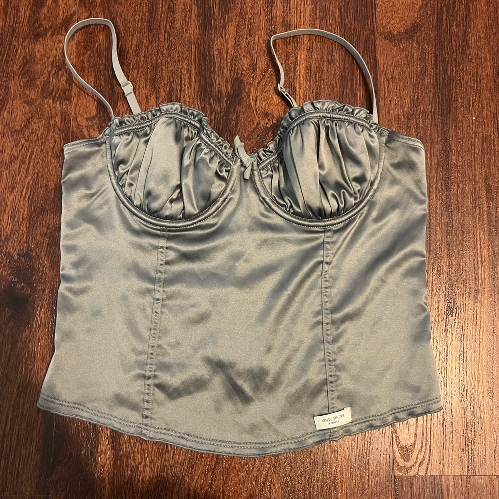 🚫 SOLD 🚫 Gilly Hicks Y2K Satin Corset Top